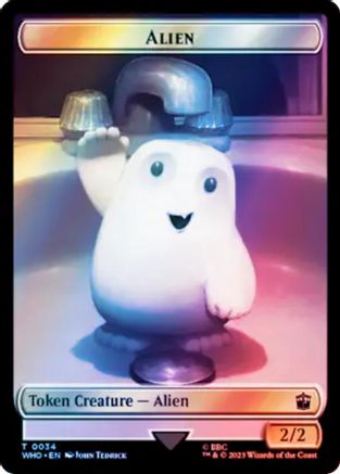 Alien // Alien Insect Double-Sided Token (Surge Foil) (WHO-34 // 51) - Universes Beyond: Doctor Who Foil