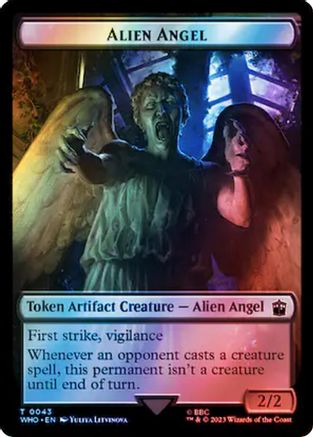 Alien Angel // Alien Salamander Double-Sided Token (Surge Foil) (WHO-43 // 48) - Universes Beyond: Doctor Who Foil