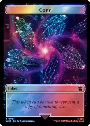 Copy // Alien Warrior Double-Sided Token (Surge Foil) (WHO-33 // 46) - Universes Beyond: Doctor Who Foil