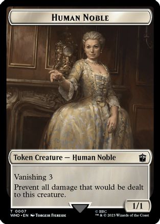 Human Noble // Food (0027) Double-Sided Token (WHO-7 // 27) - Universes Beyond: Doctor Who Foil