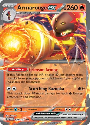 Armarouge ex (027) Holofoil [Paradox Rift] - Double Rare