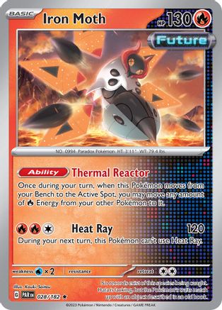 Iron Moth (028/182) Holofoil [Paradox Rift] - Rare