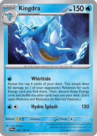 Kingdra (032) Reverse Holofoil [Paradox Rift] - Rare