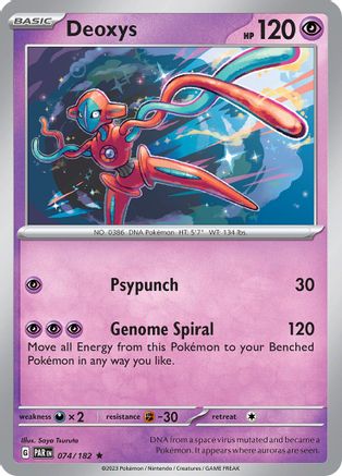 Deoxys (074) Reverse Holofoil [Paradox Rift] - Rare