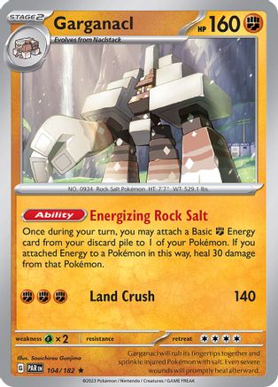 Garganacl (104/182) Reverse Holofoil [Paradox Rift] - Rare