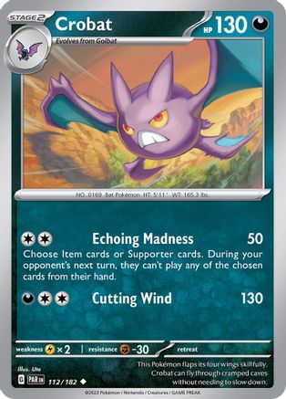 Crobat (112) Reverse Holofoil [Paradox Rift] - Uncommon