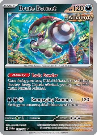 Brute Bonnet (123/182) Reverse Holofoil [Paradox Rift] - Rare