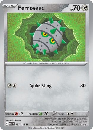 Ferroseed (127) Reverse Holofoil [Paradox Rift] - Common