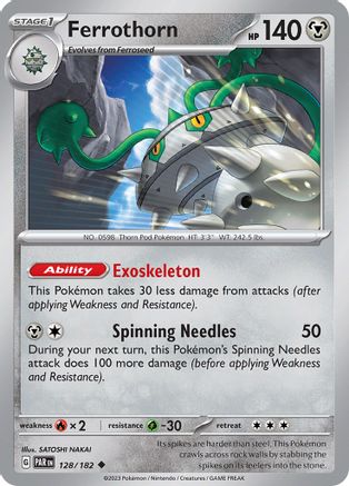 Ferrothorn (128/182) Reverse Holofoil [Paradox Rift] - Uncommon