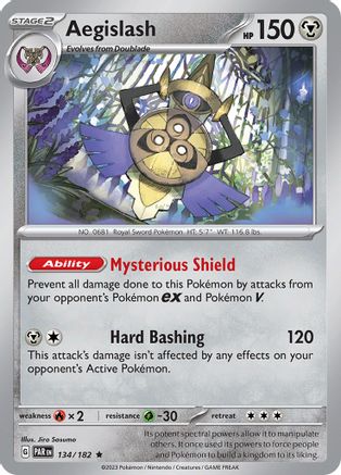 Aegislash (134/182) Holofoil [Paradox Rift] - Rare