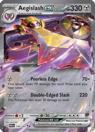 Aegislash ex (135) Holofoil [Paradox Rift] - Double Rare