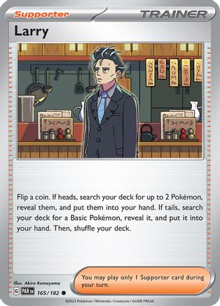 Larry (165) Reverse Holofoil [Paradox Rift] - Common