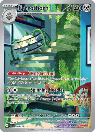 Ferrothorn (209/182) Holofoil [Paradox Rift] - Illustration Rare