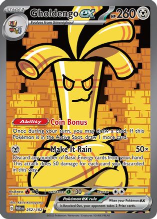 Gholdengo ex (252/182) Holofoil [Paradox Rift] - Special Illustration Rare