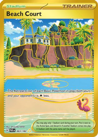 Beach Court (263/182) Holofoil [Paradox Rift] - Hyper Rare