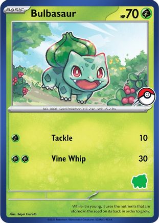 Bulbasaur (Blue Border) [My First Battle] - Unconfirmed