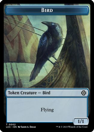 Bird // Merfolk (0003) Double-Sided Token (LCC-2 // 3) - Commander: The Lost Caverns of Ixalan