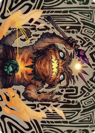 Zoyowa Lava-Tongue Art Card (Gold-Stamped Signature) (ASLCI-054) - Art Series: The Lost Caverns of Ixalan