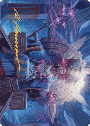 Akal Pakal, First Among Equals Art Card (8/81) (Gold-Stamped Signature) (ASLCI-008) - Art Series: The Lost Caverns of Ixalan