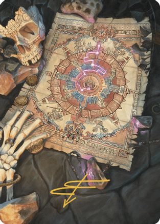 Map Token Art Card (Gold-Stamped Signature) (ASLCI-068) - Art Series: The Lost Caverns of Ixalan