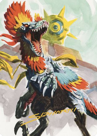 Pantlaza, Sun-Favored Art Card (Gold-Stamped Signature) (ASLCI-075) - Art Series: The Lost Caverns of Ixalan