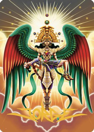 Resplendent Angel Art Card (59/81) (Gold-Stamped Signature) (ASLCI-059) - Art Series: The Lost Caverns of Ixalan
