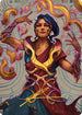 Saheeli, the Sun's Brilliance Art Card (Gold-Stamped Signature) (ASLCI-052) - Art Series: The Lost Caverns of Ixalan