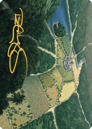 Restless Prairie Art Card (Gold-Stamped Signature) (ASLCI-043) - Art Series: The Lost Caverns of Ixalan