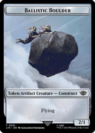 Ballistic Boulder // Food (0024) Double-Sided Token (Surge Foil) (LTR-21 // 24) - The Lord of the Rings: Tales of Middle-earth Foil