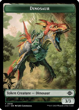 Dinosaur Token (0010) (LCI-010) - The Lost Caverns of Ixalan