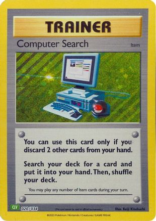 Computer Search (CLV) (020) Holofoil [Trading Card Game Classic] - Classic Collection