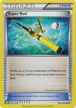 Super Rod (CLV) (028) Holofoil [Trading Card Game Classic] - Classic Collection