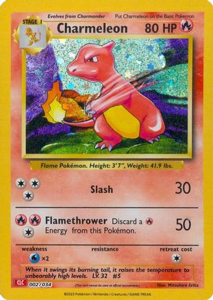 Charmeleon (002) Holofoil [Trading Card Game Classic] - Classic Collection