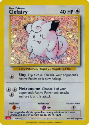 Clefairy (013) Holofoil [Trading Card Game Classic] - Classic Collection