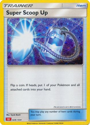 Super Scoop Up (028/034) Holofoil [Trading Card Game Classic] - Classic Collection