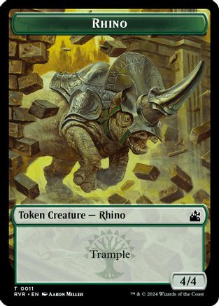 Rhino Token (RVR-011) - Ravnica Remastered
