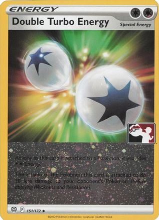 Double Turbo Energy (Cosmos Holo) (151/172) Holofoil [Prize Pack Series Cards] - Uncommon