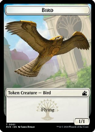 Bird // Spirit (0004) Double-Sided Token (RVR-1 // 4) - Ravnica Remastered Foil