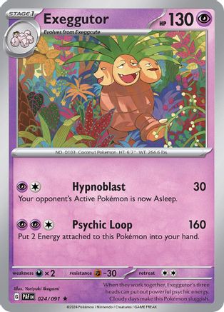 Exeggutor (024) Holofoil [SV Paldean Fates] - Rare