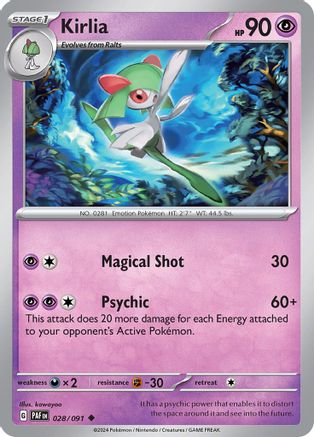 Kirlia (028/091) [SV Paldean Fates] - Uncommon