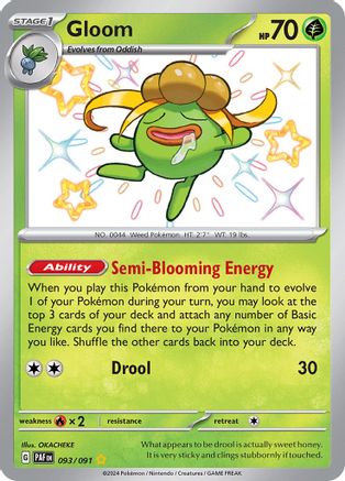 Gloom (093) Holofoil [SV Paldean Fates] - Shiny Rare