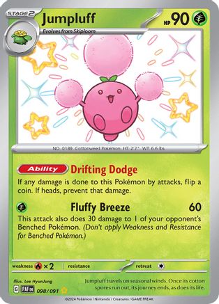 Jumpluff (098) Holofoil [SV Paldean Fates] - Shiny Rare