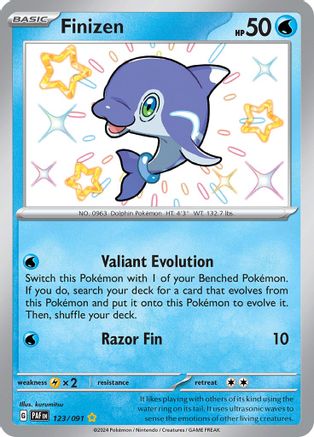Finizen (123) Holofoil [SV Paldean Fates] - Shiny Rare