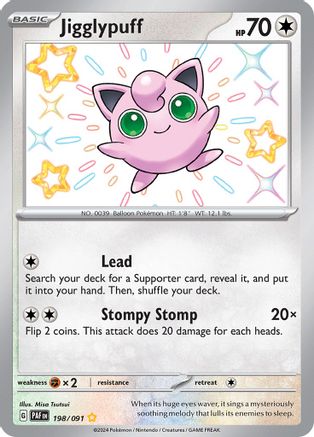 Jigglypuff (198) Holofoil [SV Paldean Fates] - Shiny Rare