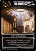 City's Blessing // Human Soldier Double-Sided Token (MKC-28 // 2) - Commander: Murders at Karlov Manor