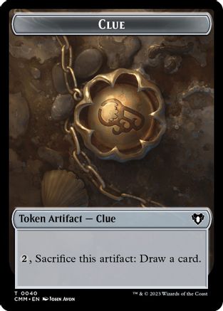 Clue // Construct (0041) Double-Sided Token (CMM-40 // 41) - Commander Masters