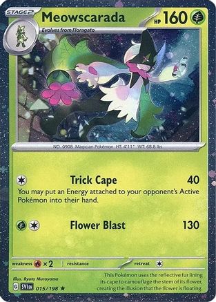 Meowscarada (Cosmos Holo) (015/198) Holofoil [Miscellaneous Cards & Products] - Rare