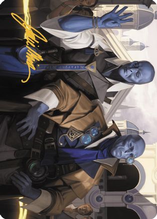 Hotshot Investigators Art Card (Gold-Stamped Signature) (ASMKM-005) - Art Series: Murders at Karlov Manor
