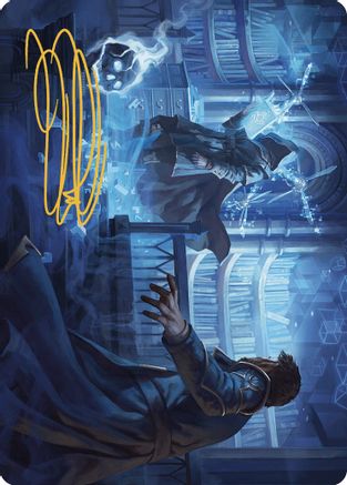 Intrude on the Mind Art Card (Gold-Stamped Signature) (ASMKM-006) - Art Series: Murders at Karlov Manor