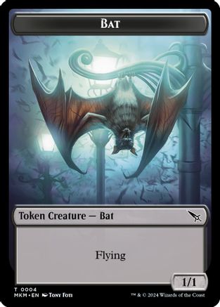 Bat Token (MKM-004) - Murders at Karlov Manor